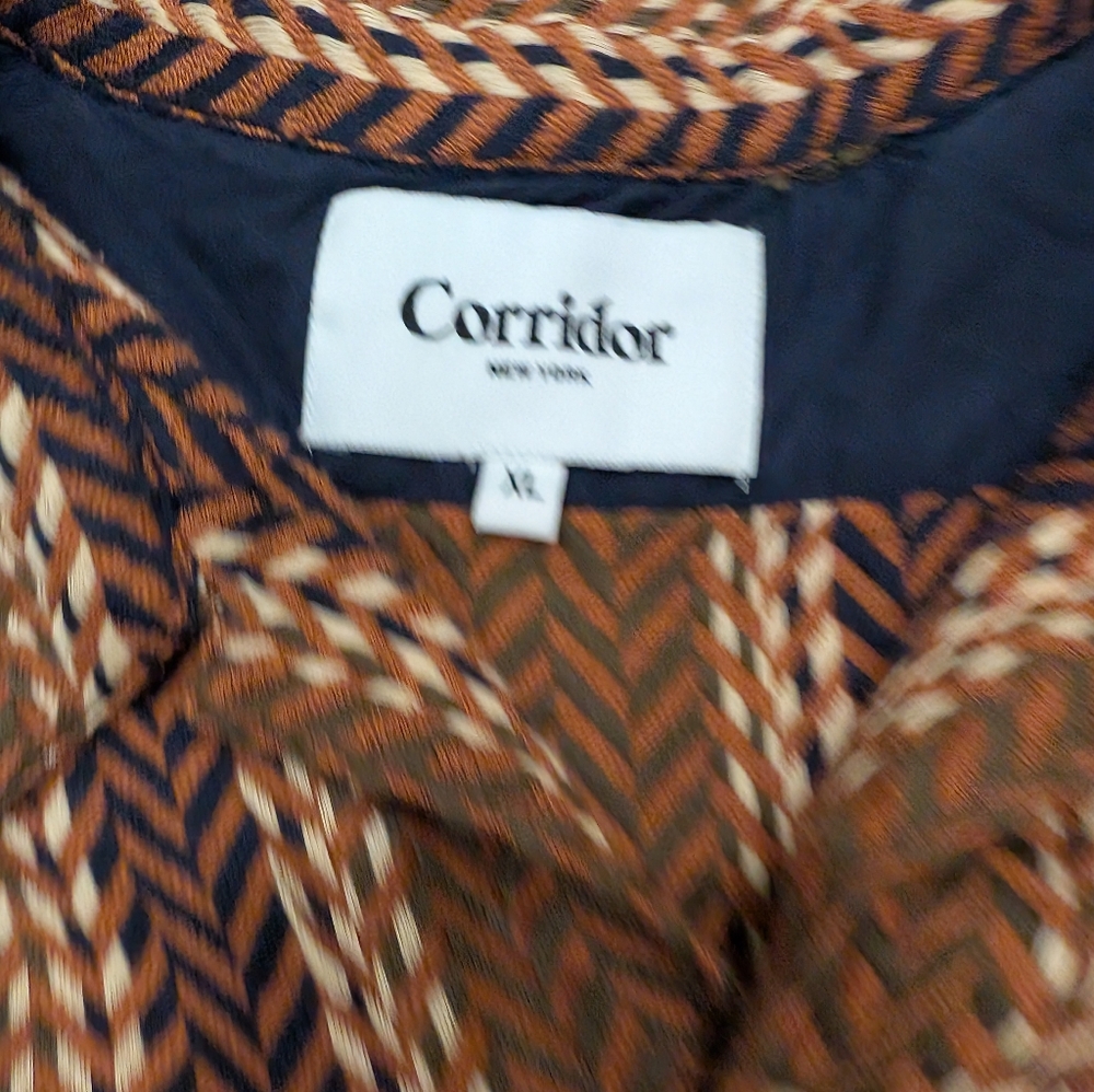 Corridor NYC Macro Plaid Work Shirt in Regimental Men's Size XL - Picture 3 of 6